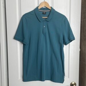 BOSS - Teal Two button Polo